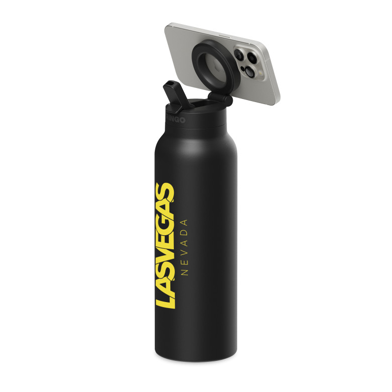 branded water bottle